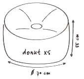 Donut XS  Fabric cap